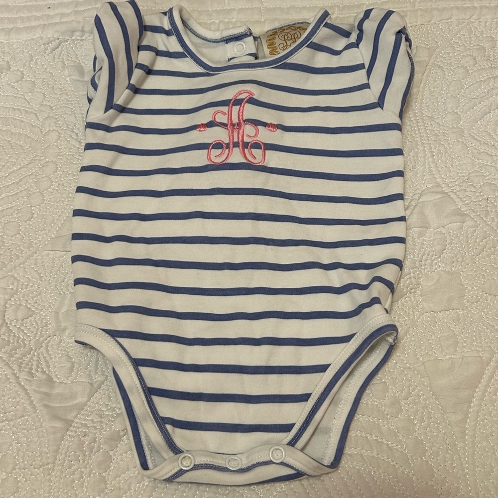 TBBC “A” Monogrammed Onesie